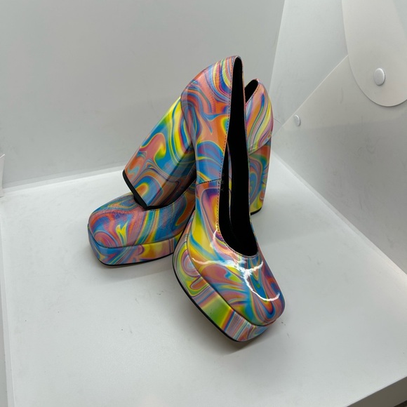 Katy Perry Collections Women's Multicolor Platform Heels Size 7M. NWOT - Picture 4 of 12